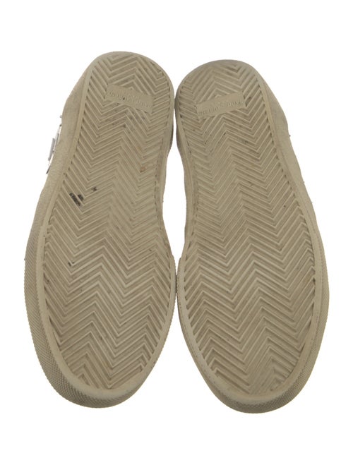 Saint Laurent Leather Colorblock Pattern Sneakers