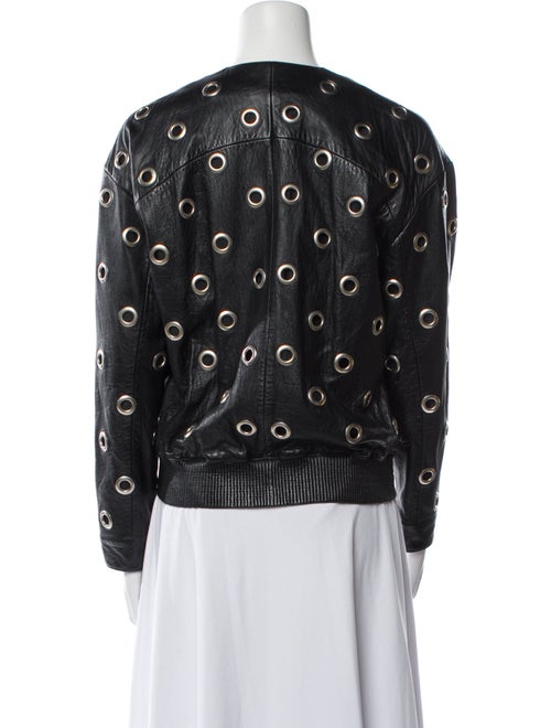 Saint Laurent Leather Patterned Jacket