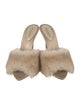 Saint Laurent Fur Slides