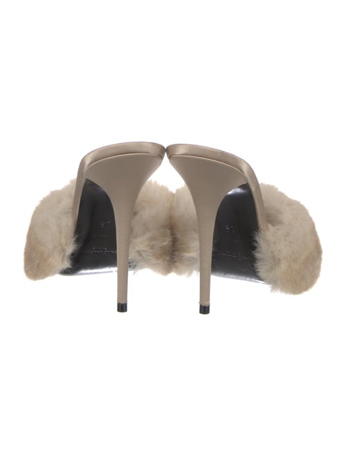 Saint Laurent Fur Slides