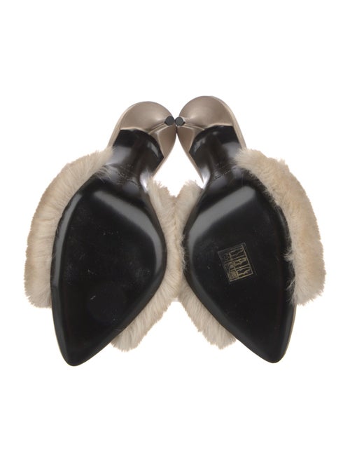 Saint Laurent Fur Slides
