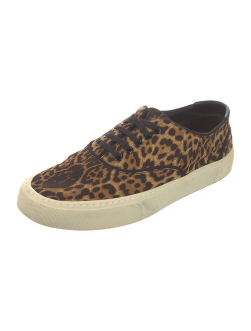 Saint Laurent Canvas Animal Print Sneakers