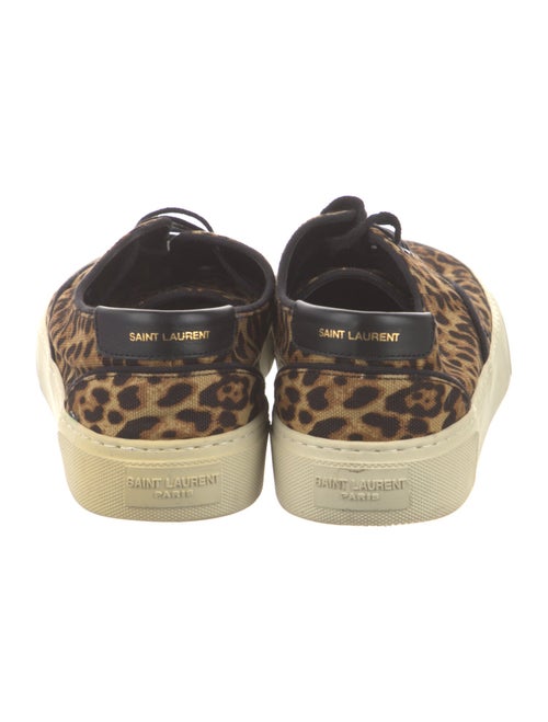 Saint Laurent Canvas Animal Print Sneakers