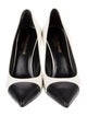 Saint Laurent Leather Colorblock Pattern Pumps