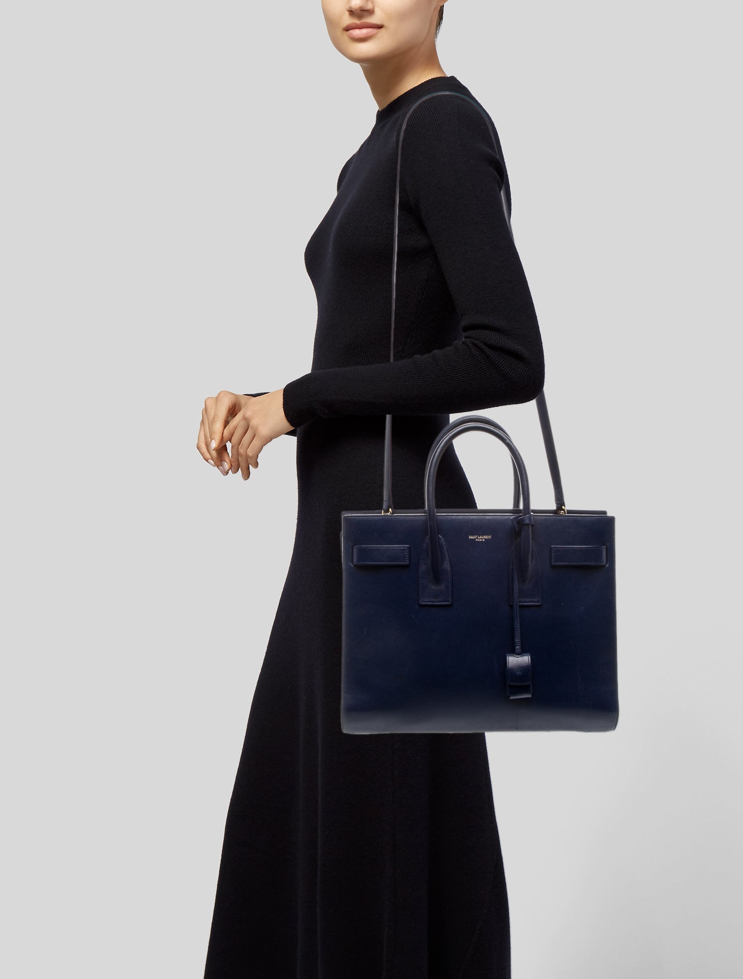 Saint Laurent Leather Sac De Jour