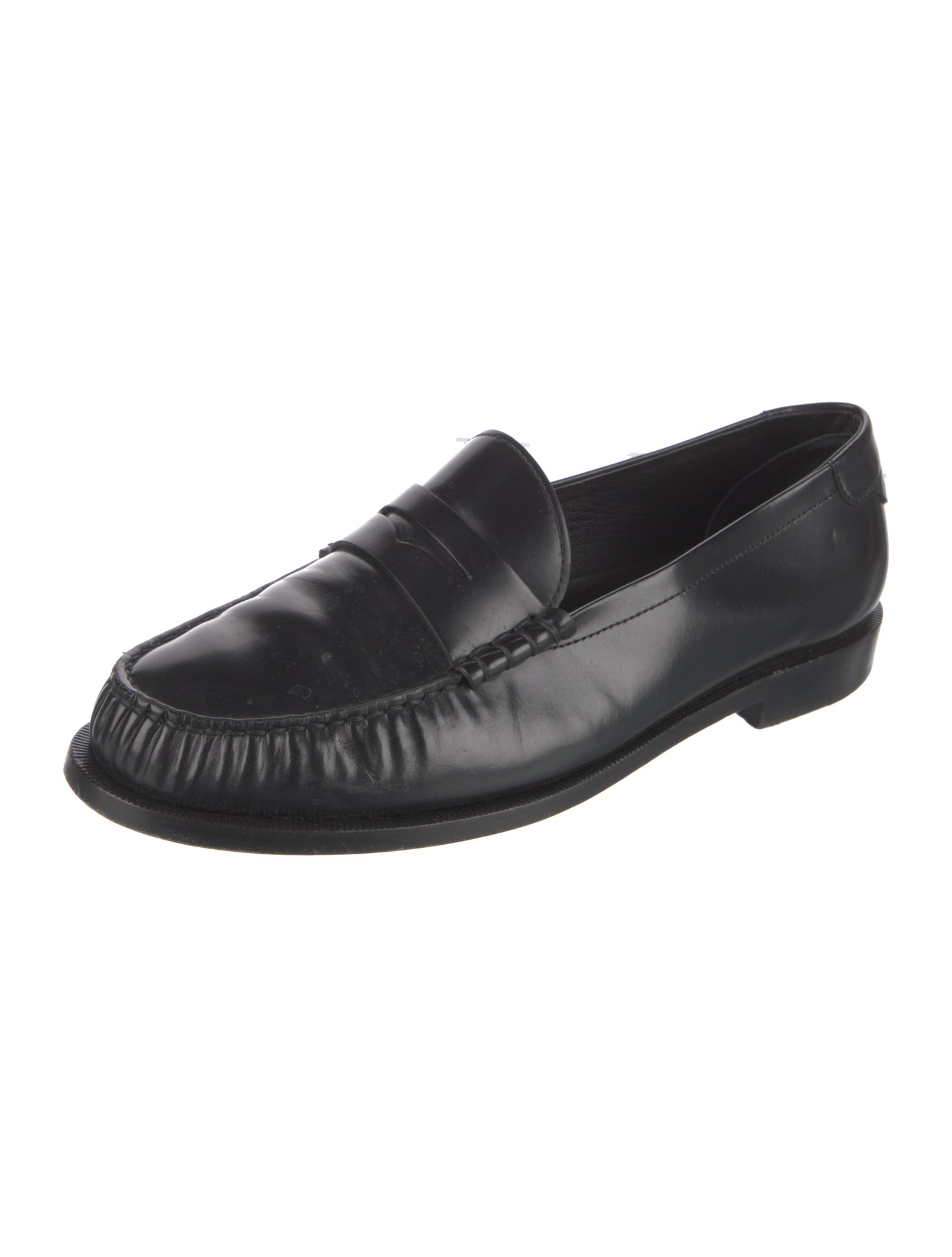 Saint Laurent Leather Dress Loafers