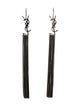 Saint Laurent Monogram Chain Tassel Drop Earrings