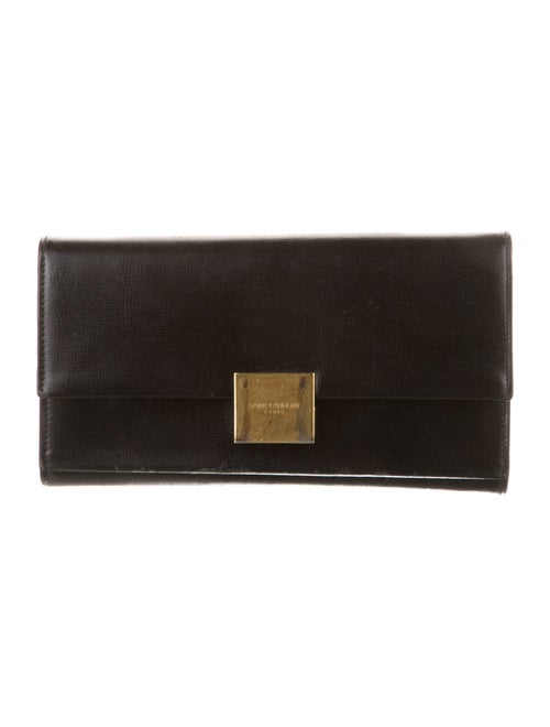 Saint Laurent 2018 Signature Logo Continental Wallet
