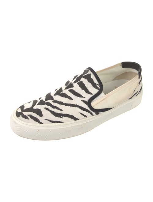 Saint Laurent Canvas Leather Trim Embellishment Boat Shoes