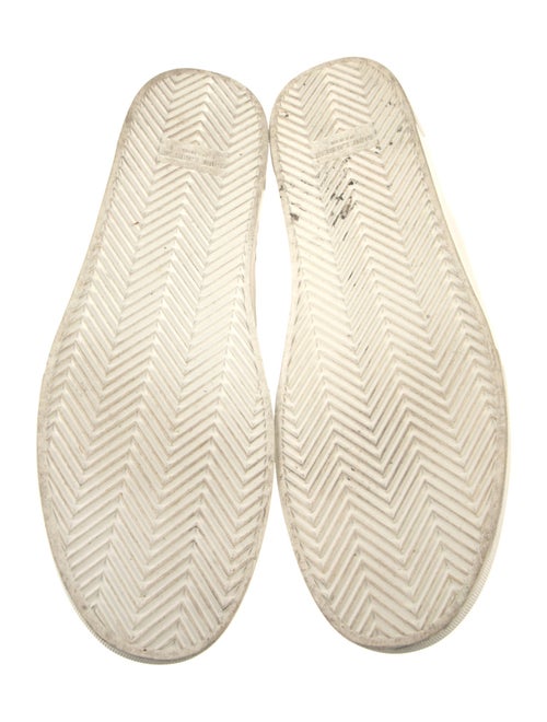 Saint Laurent Canvas Leather Trim Embellishment Boat Shoes