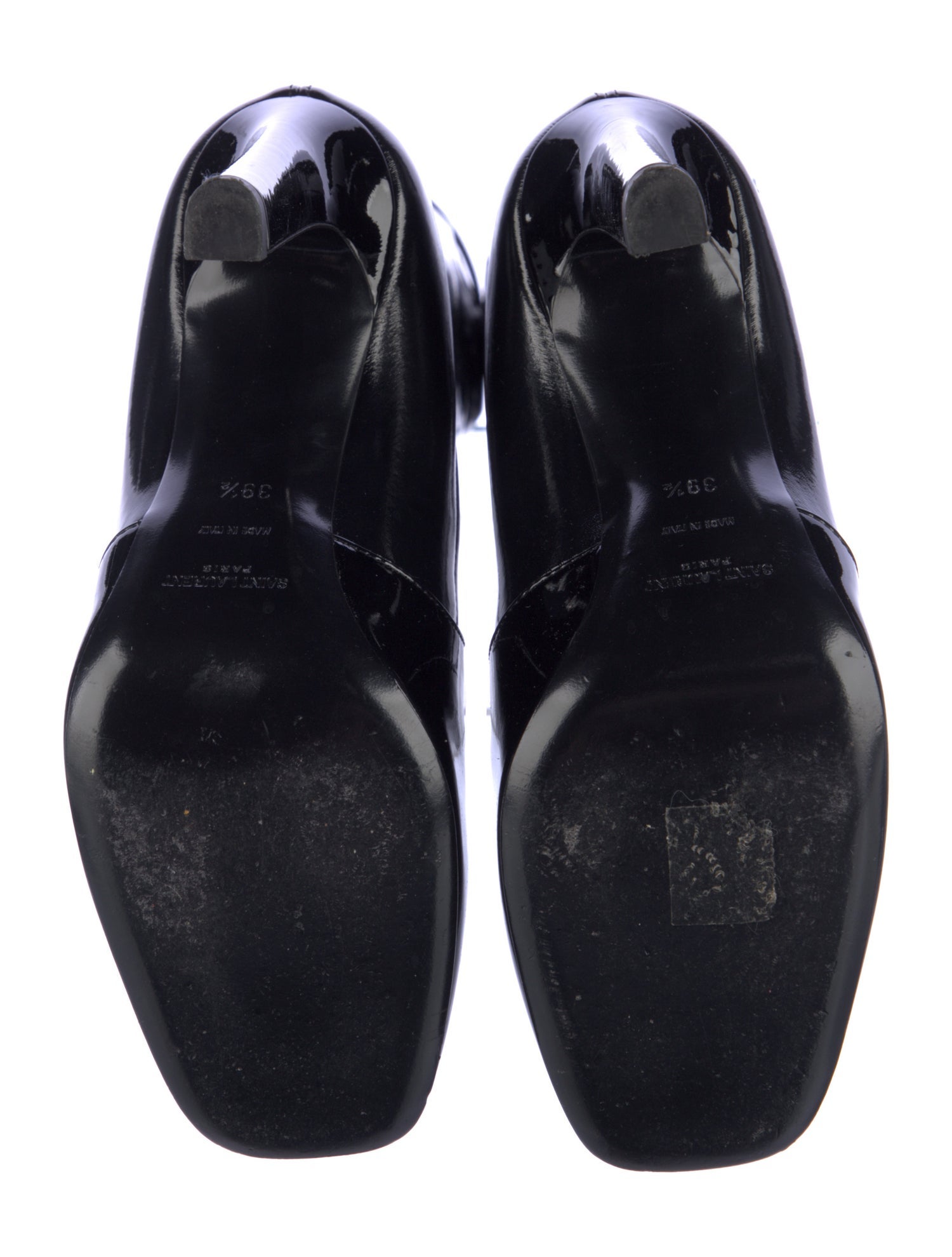 Saint Laurent Patent Leather Crystal Embellishments Sock Boots