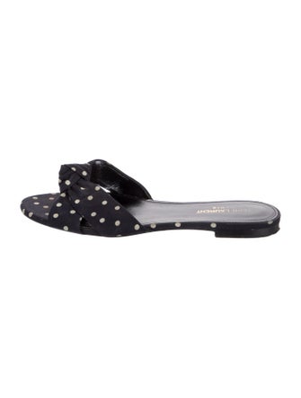 Saint Laurent Polka Dot Print Mules