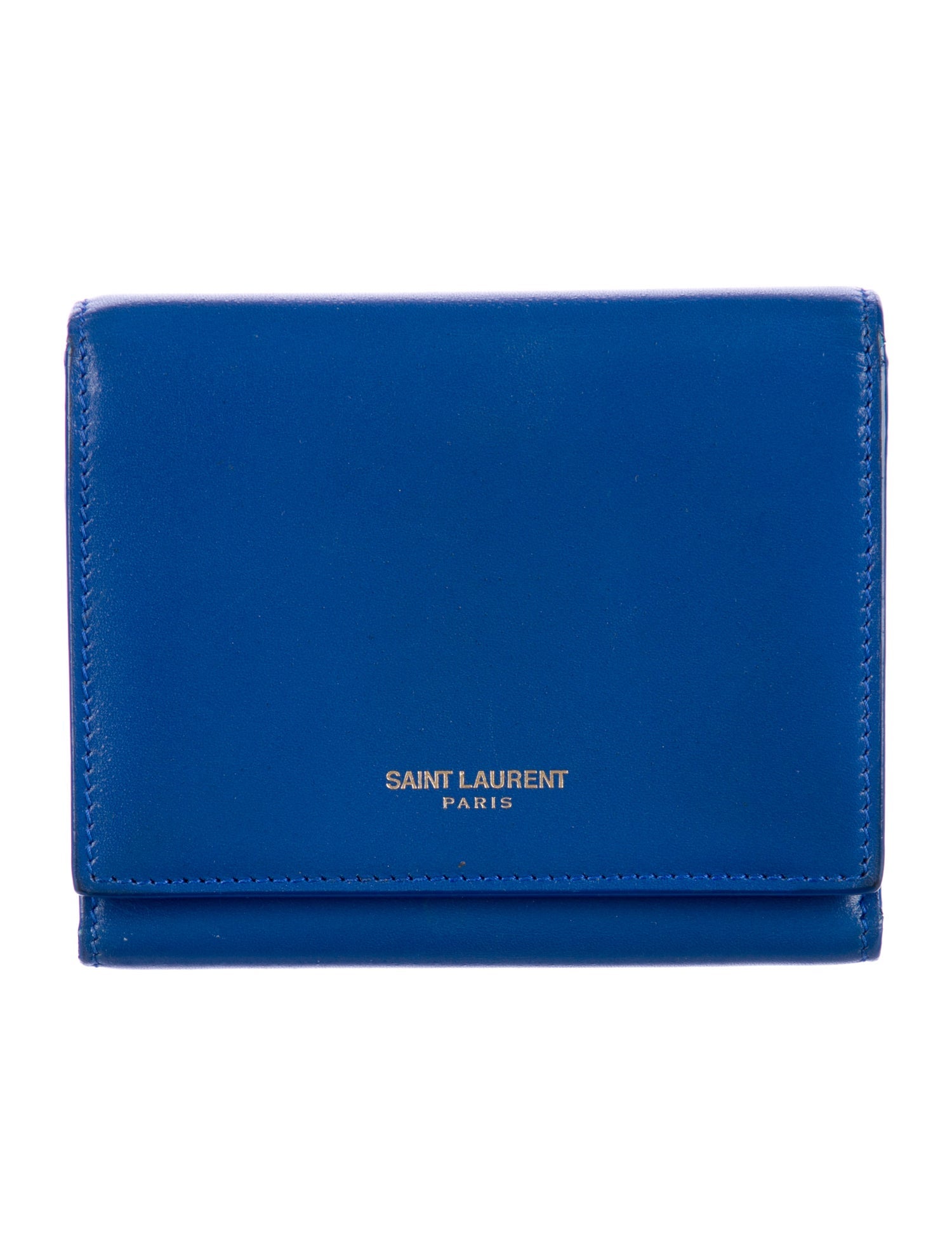 Saint Laurent 2014 Leather Compact Wallet