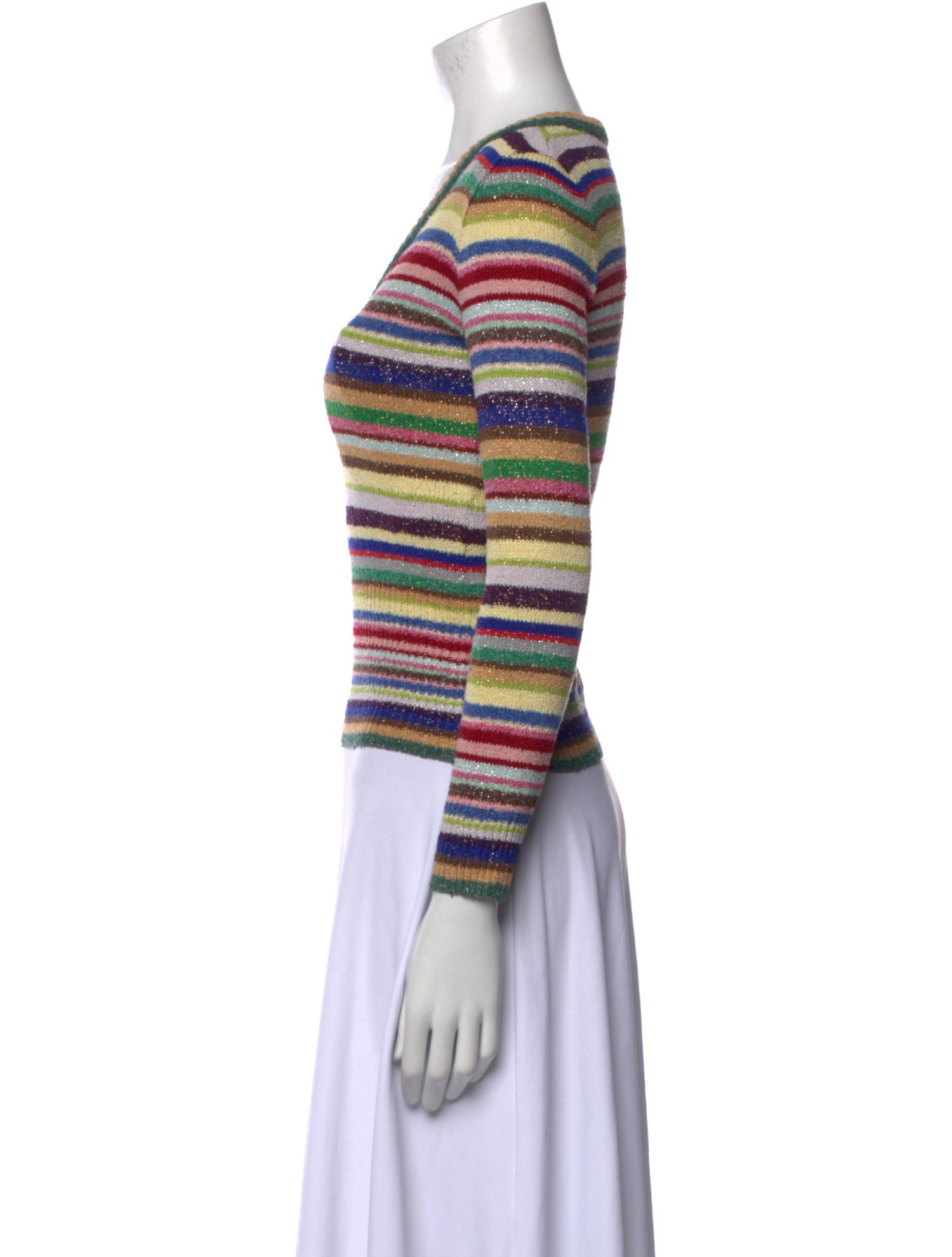 Saint Laurent Silk Striped Sweater