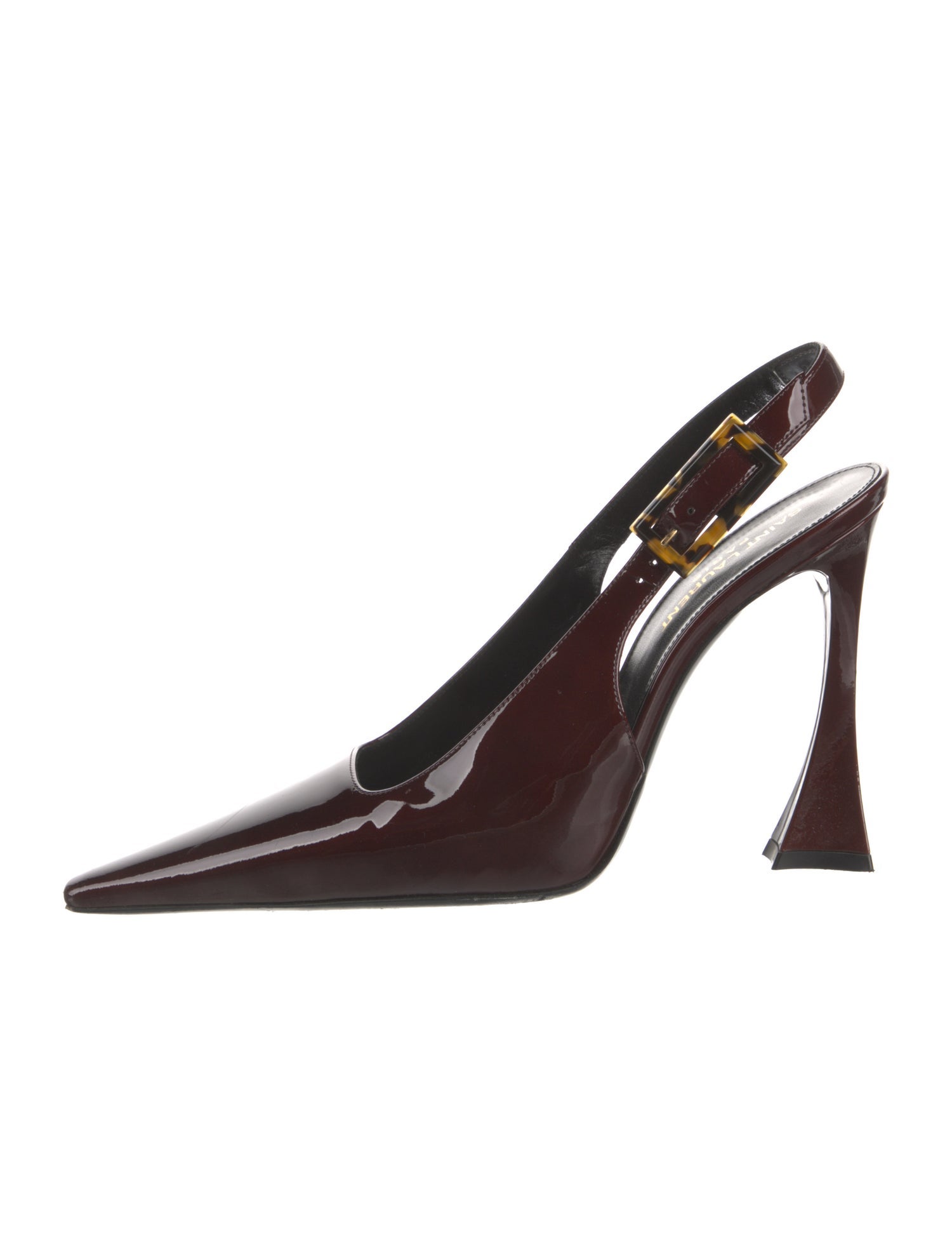 Saint Laurent Patent Leather Slingback Pumps