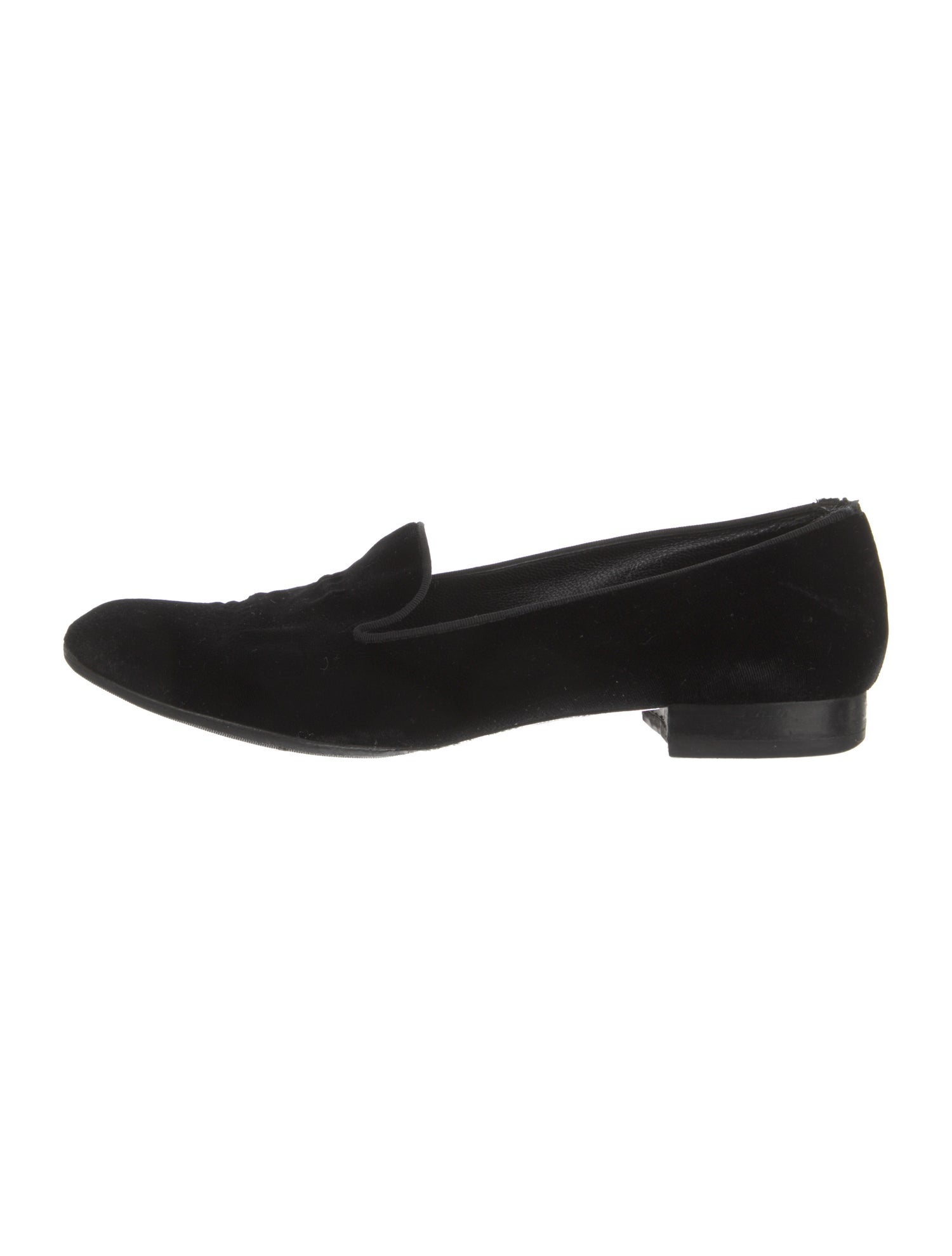 Saint Laurent Velvet Loafers