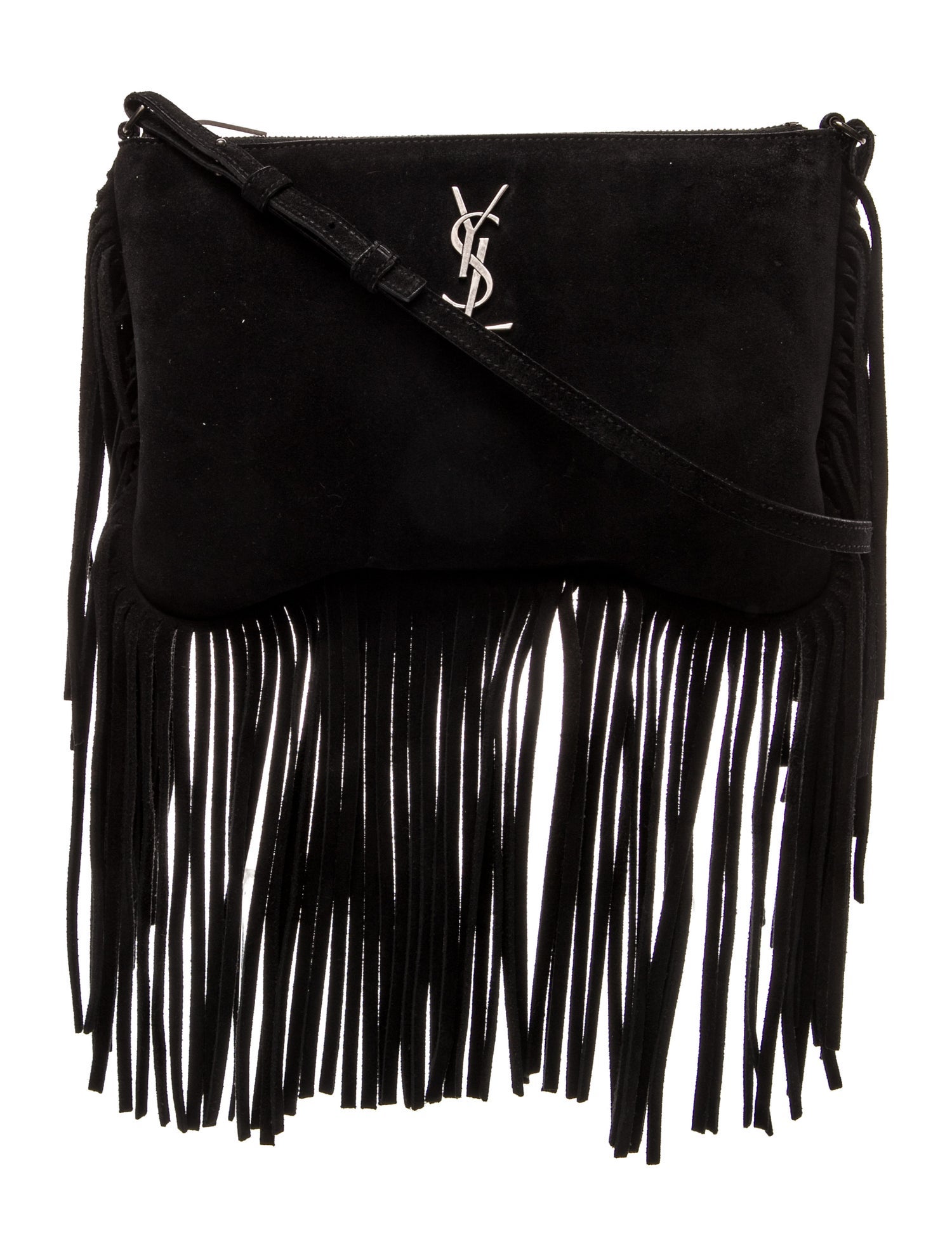 Saint Laurent Suede Crossbody Bag