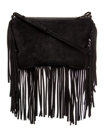 Saint Laurent Suede Crossbody Bag