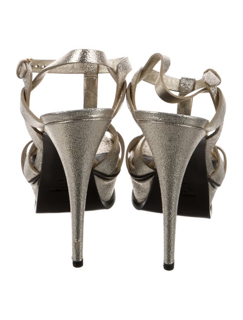 Saint Laurent Leather T-Strap Sandals