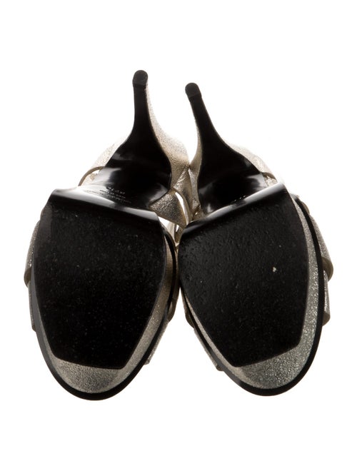 Saint Laurent Leather T-Strap Sandals