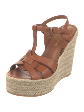 Saint Laurent Leather Espadrilles