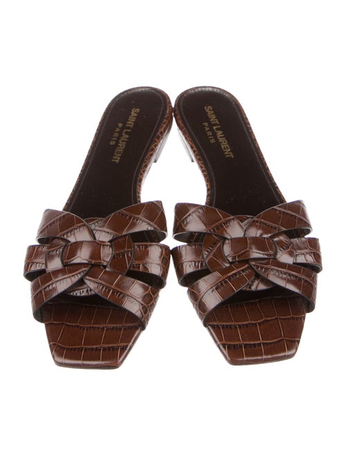 Saint Laurent Leather Mules