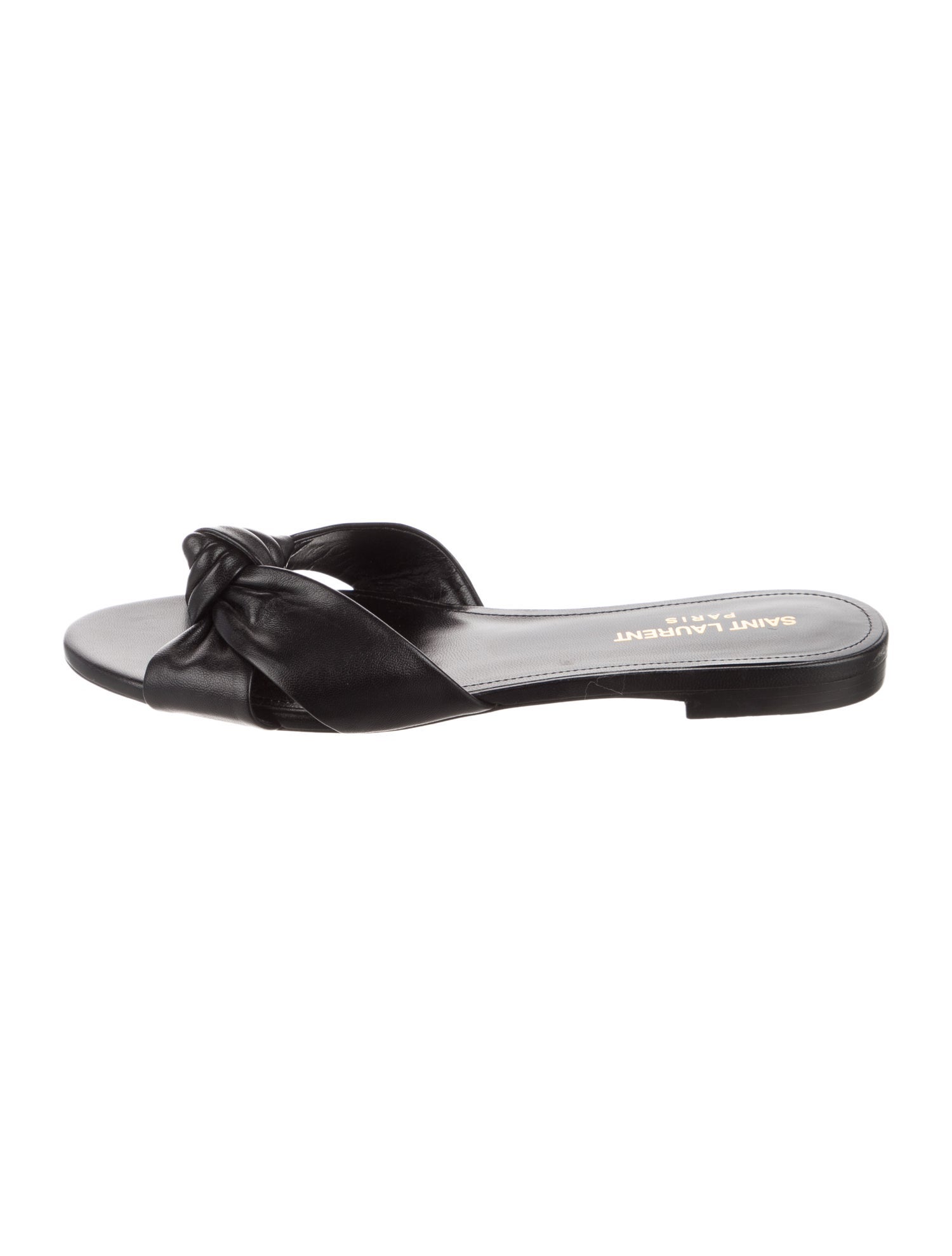 Saint Laurent Leather Slides