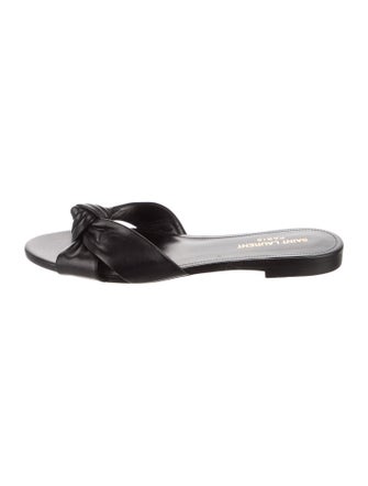 Saint Laurent Leather Slides