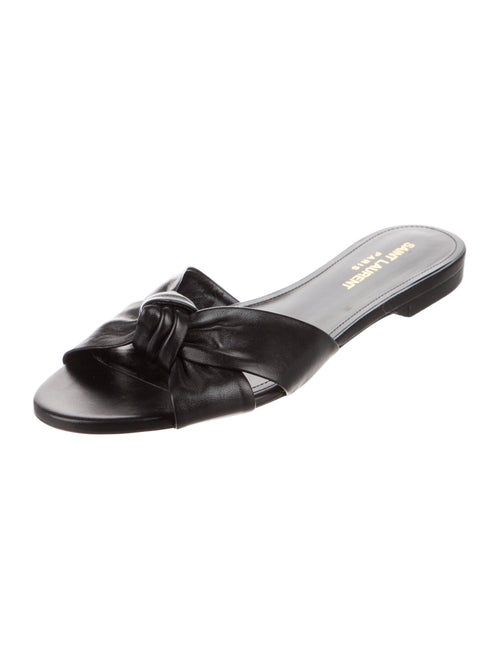 Saint Laurent Leather Slides