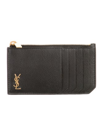 Saint Laurent Tiny Monogramme Leather Wallet