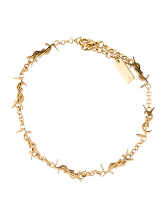 Saint Laurent Cassandre Chain Station Bracelet