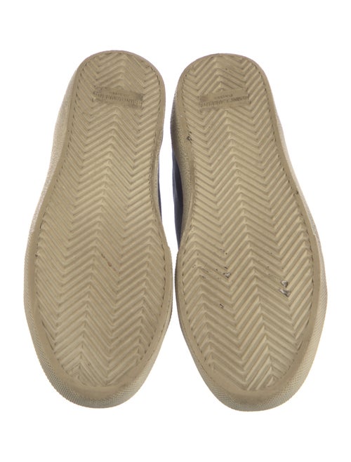 Saint Laurent Suede Embroidered Accent Sneakers