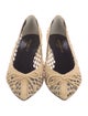 Saint Laurent Raffia Bow Accents Pumps