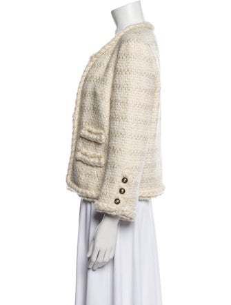 Saint Laurent Wool Tweed Pattern Jacket