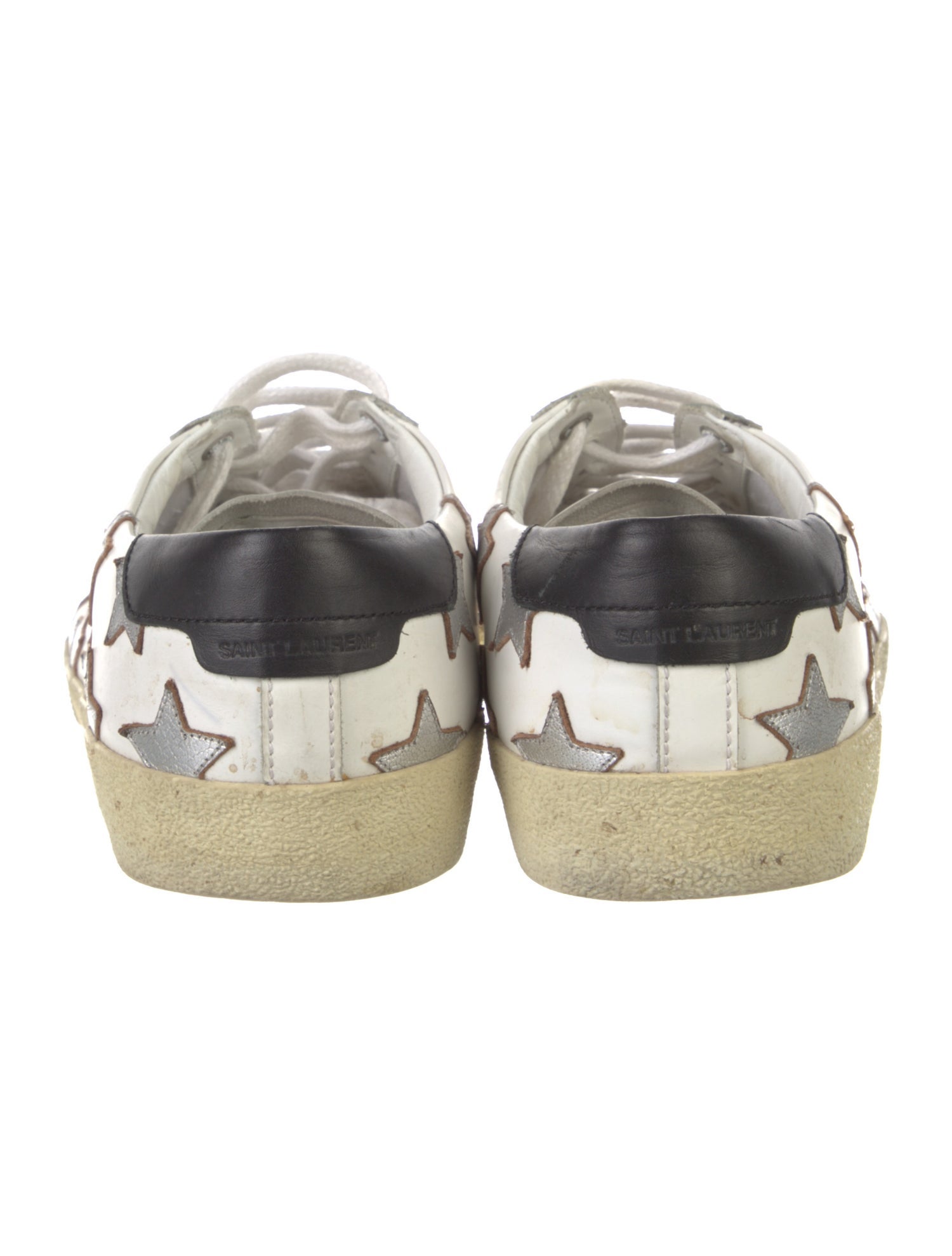 Saint Laurent Leather Printed Sneakers