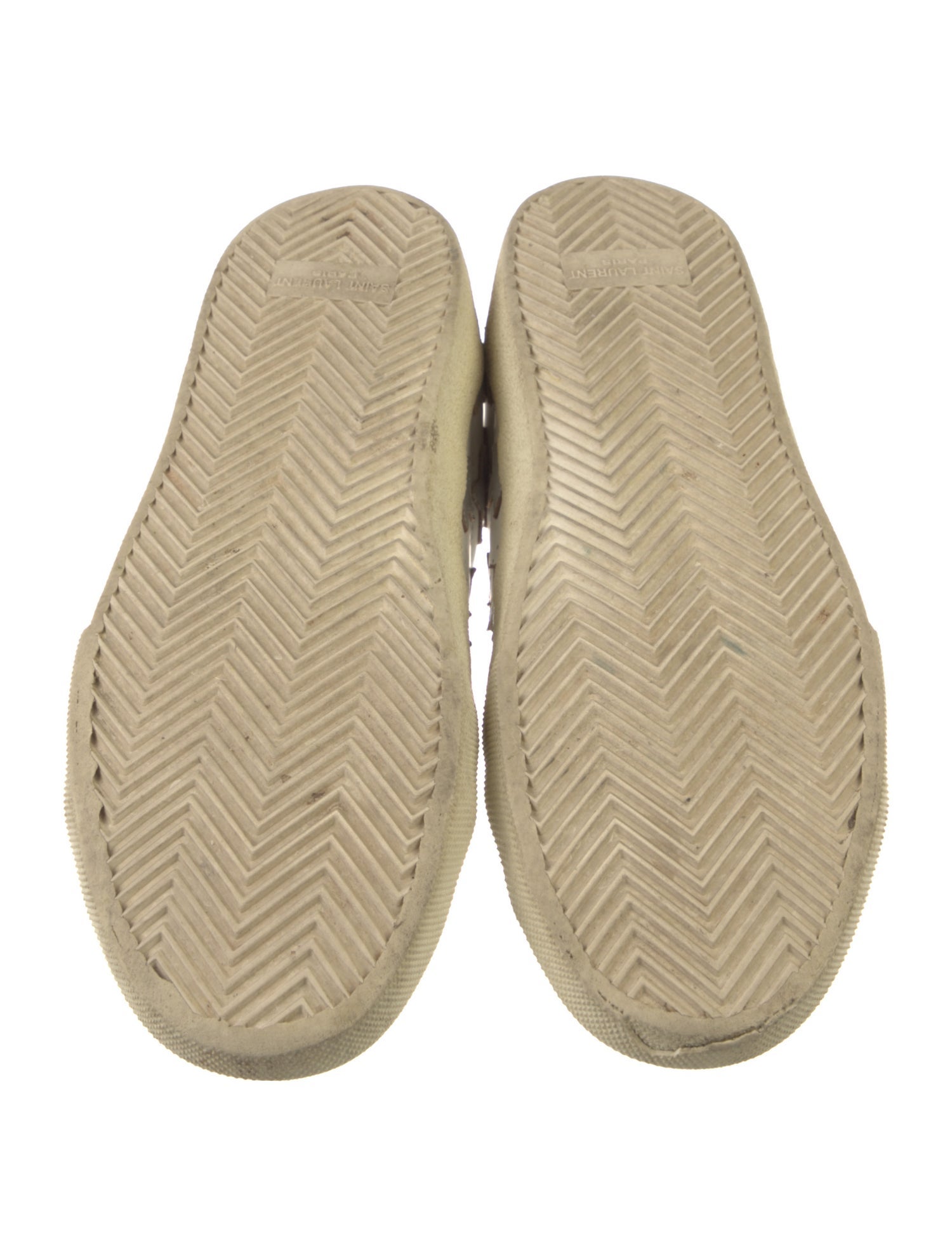 Saint Laurent Leather Printed Sneakers