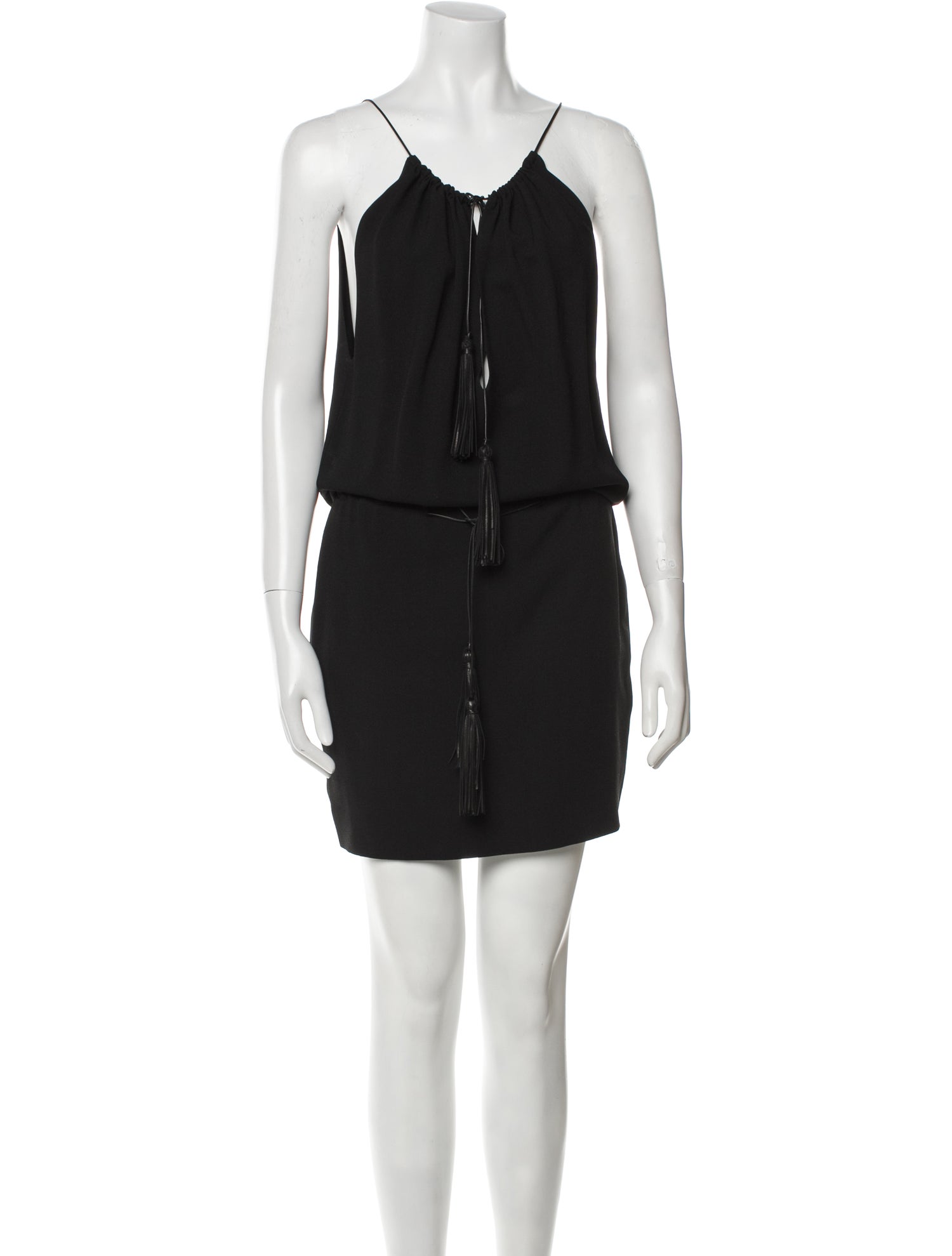 Saint Laurent V-Neck Knee-Length Dress