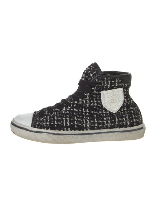Saint Laurent Tweed Tweed Pattern Sneakers