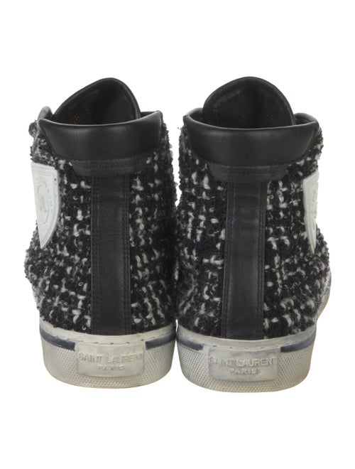 Saint Laurent Tweed Tweed Pattern Sneakers