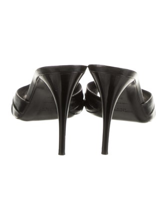 Saint Laurent Leather Mules