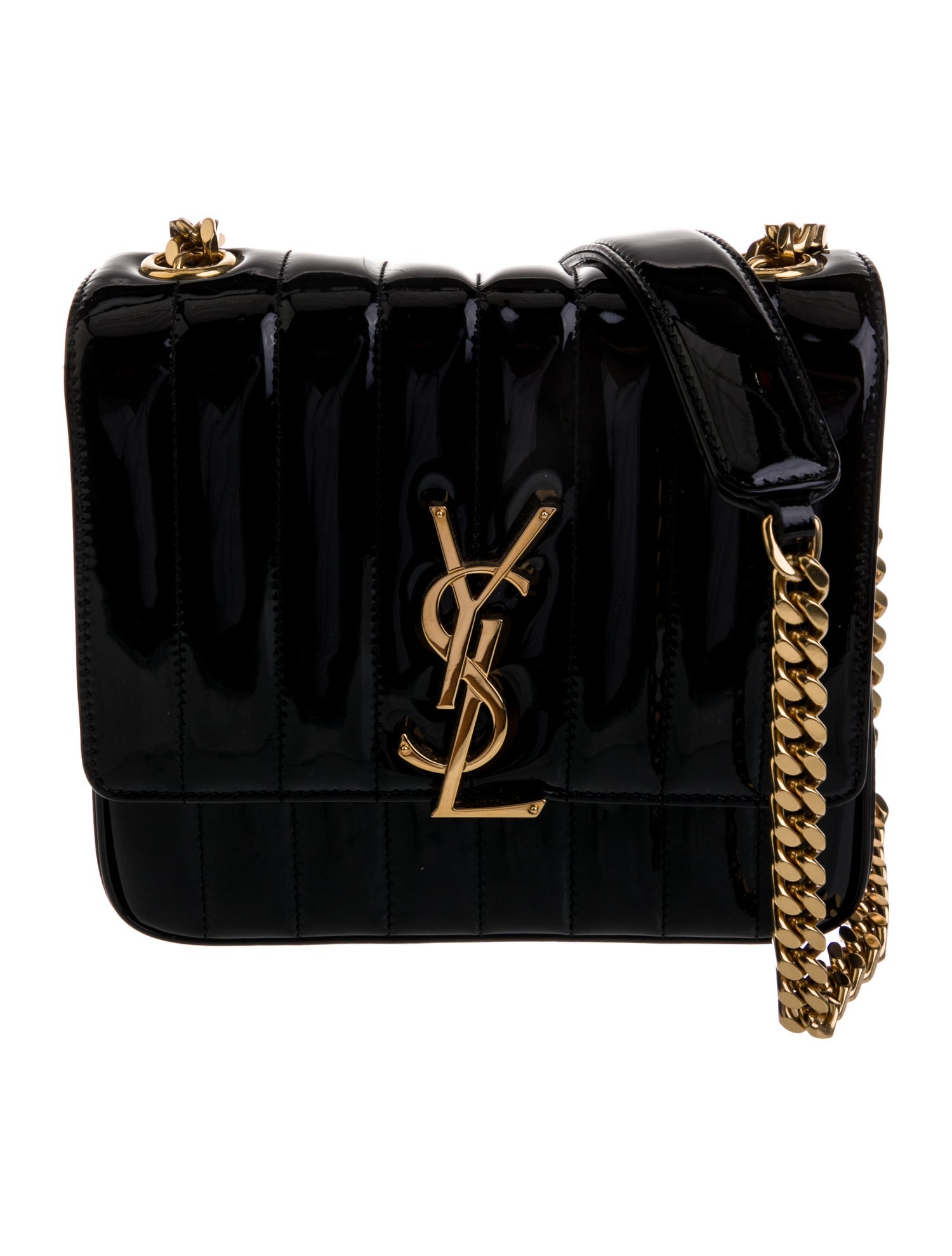 Saint Laurent Patent Leather Vicky Small