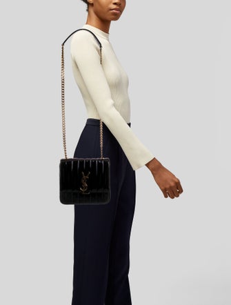 Saint Laurent Patent Leather Vicky Small