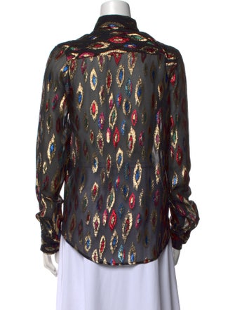 Saint Laurent 2017 Silk Button-Up Top