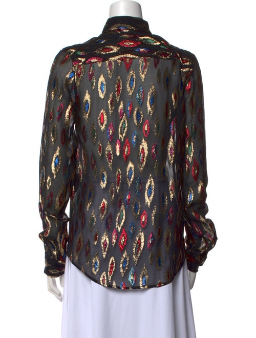 Saint Laurent 2017 Silk Button-Up Top