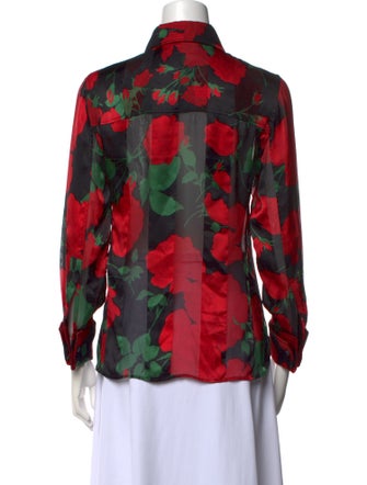 Saint Laurent 2022 Silk Button-Up Top