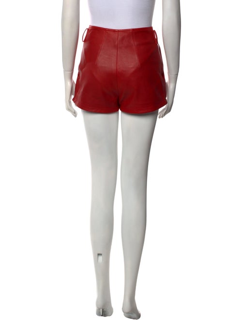 Saint Laurent Lamb Leather Mini Shorts