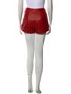 Saint Laurent Lamb Leather Mini Shorts