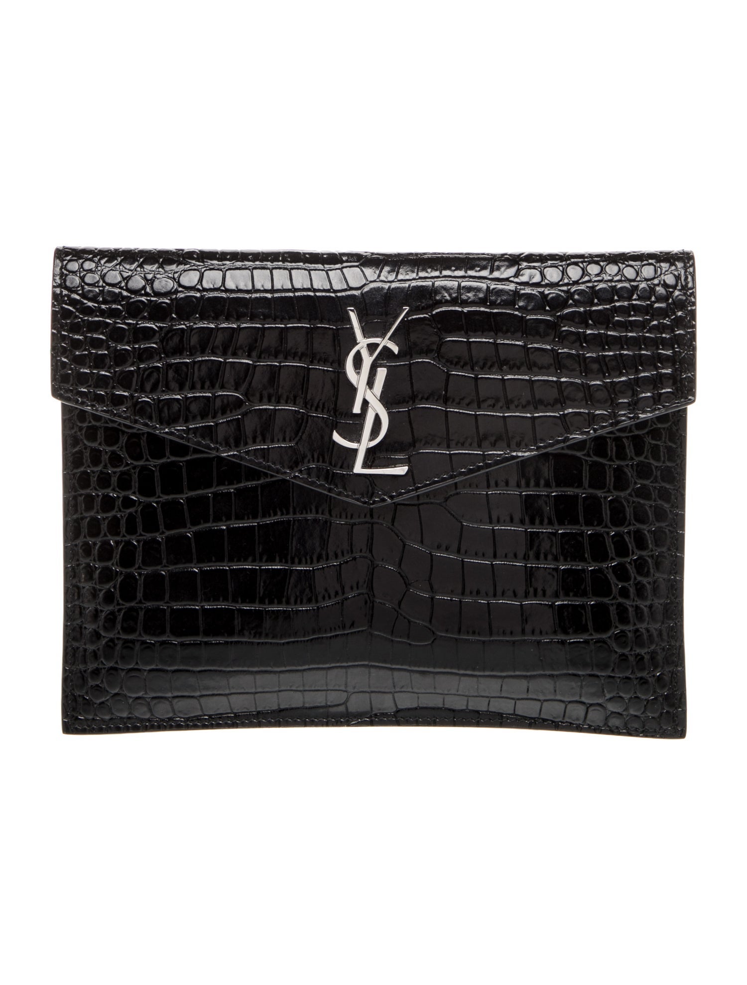 Saint Laurent Embossed Leather Uptown