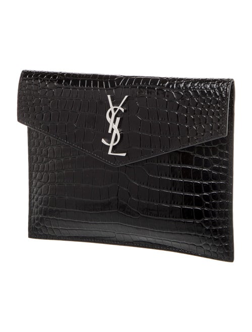 Saint Laurent Embossed Leather Uptown
