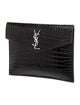 Saint Laurent Embossed Leather Uptown